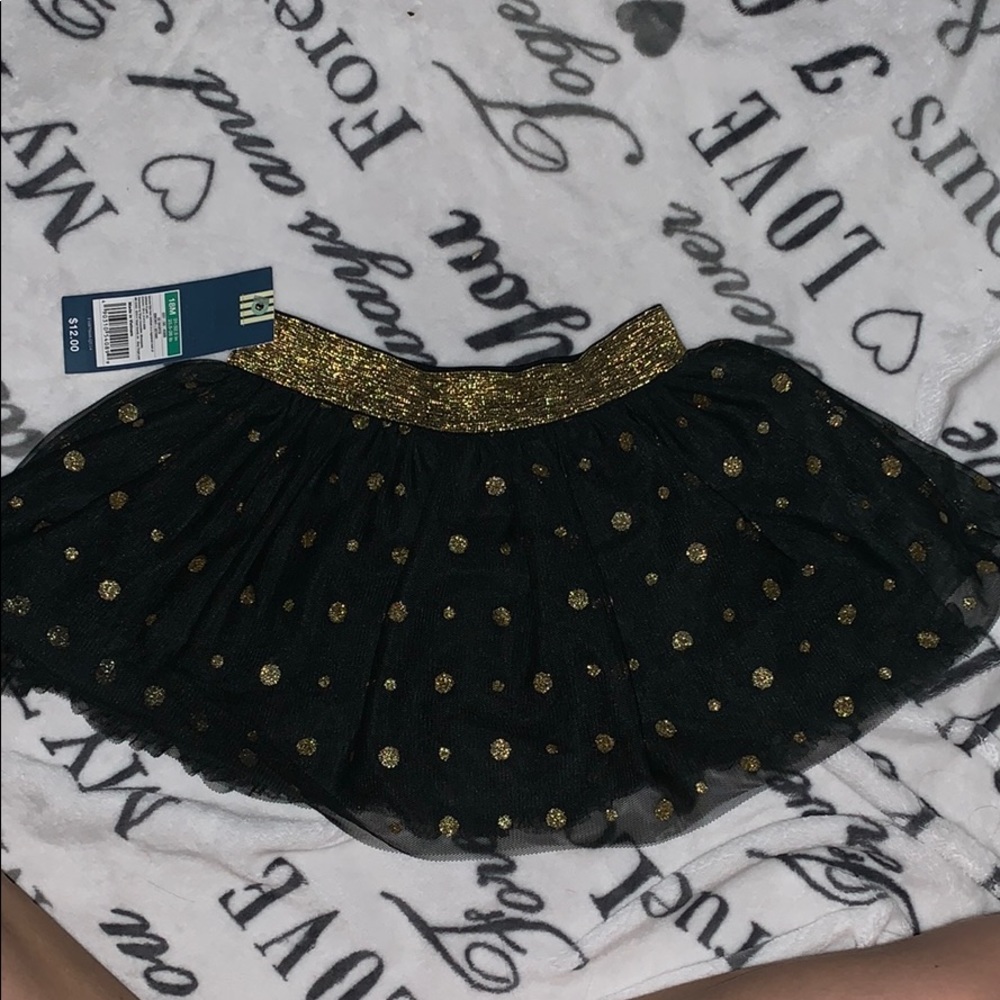 Gold and Black Tutu Skirt